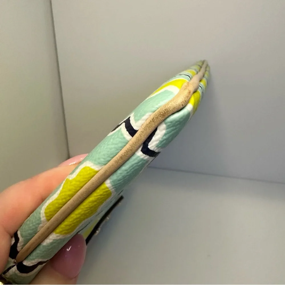 kate spade Mint Green and Yellow Geo Cabana Pattern Tablet E-Reader Sleeve